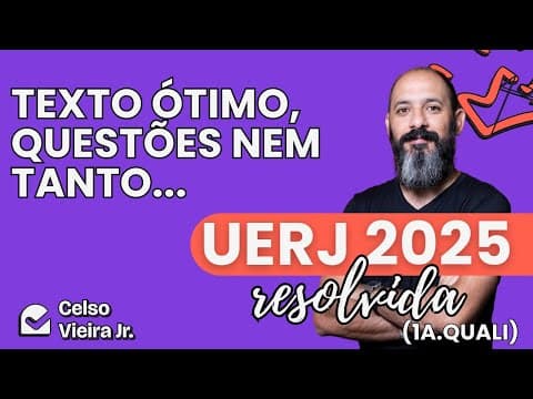 Thumbnail da aula: UERJ 2025 RESOLUCAO / CORREÇÃO 1o. EQ