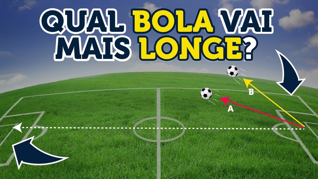 Thumbnail: Lançamento oblíquo na prática | Questão de Física
