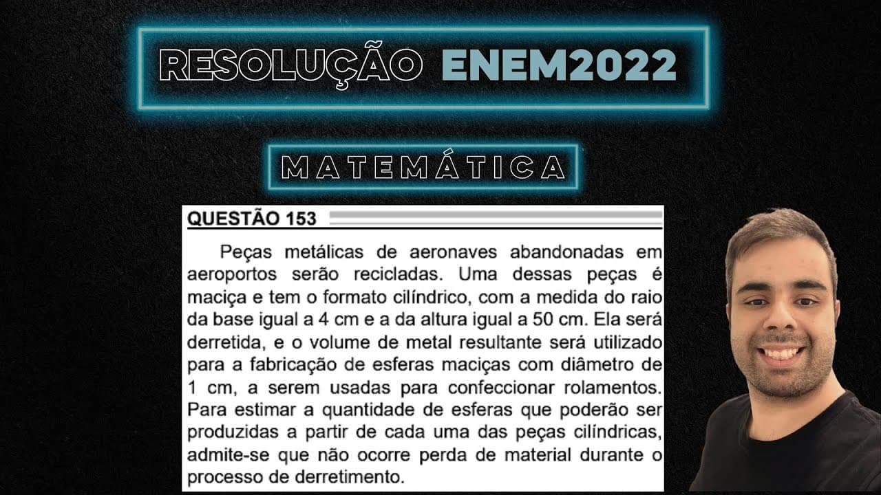 Thumbnail: ENEM 2022 Peças metálicas de aeronaves abandonadas em aeroportos são recicladas.
