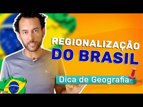 Thumbnail da aula: Tudo sobre Regionalização Brasileira | Geografia | Complexos Regionais