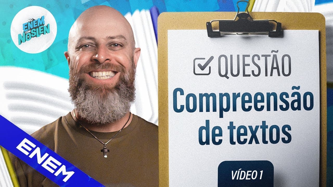 Thumbnail: Como resolver QUESTÕES DE COMPREENSÃO no ENEM com ESTRATÉGIA?