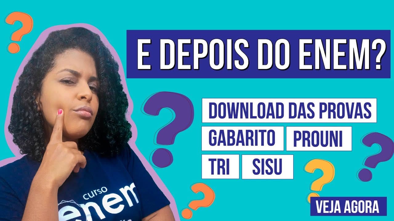 Thumbnail: ACABOU O ENEM E AGORA?