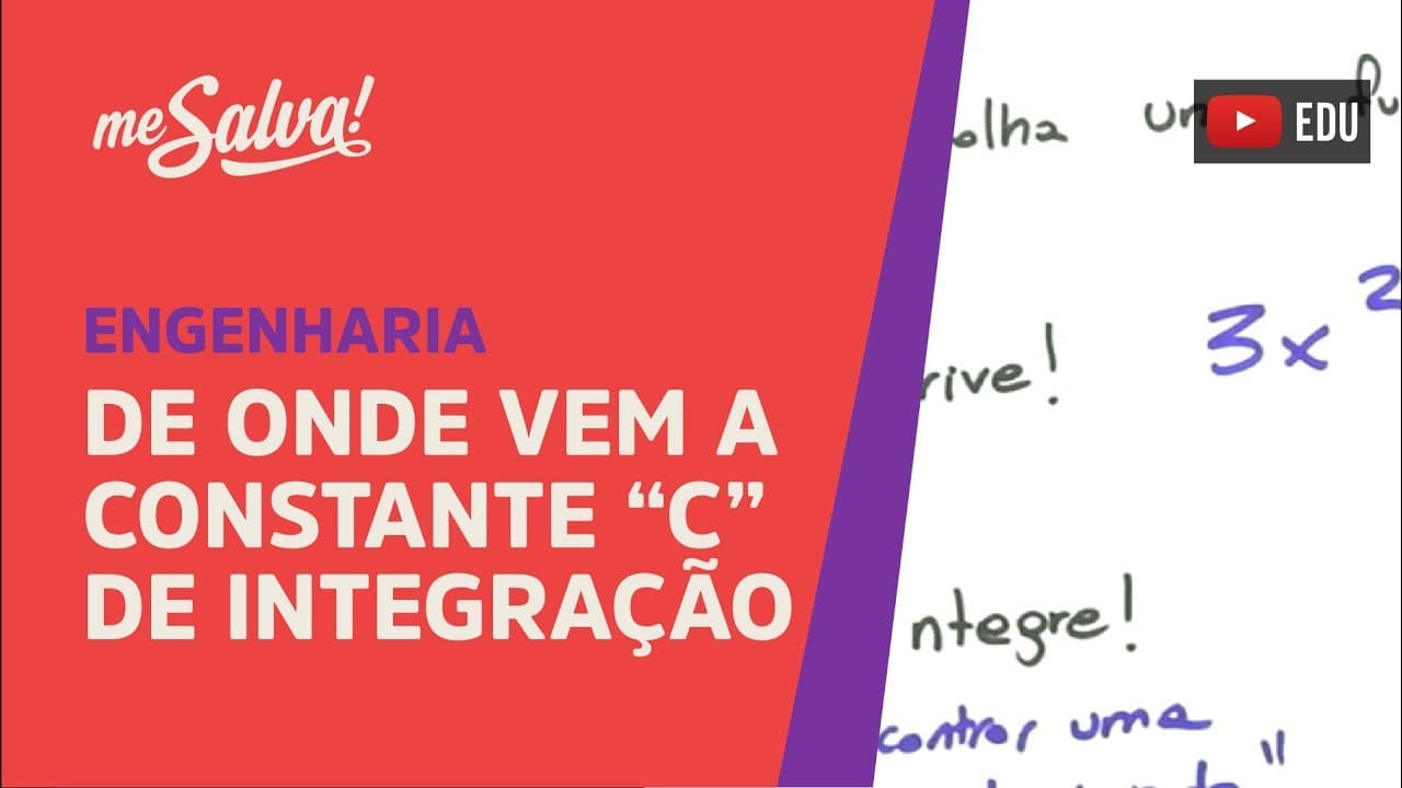 Thumbnail: Me Salva! INT05 - De onde vem a Constante "C" de integração?