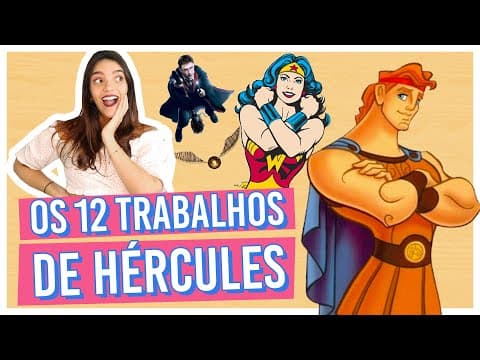 Thumbnail da aula: MITOLOGIA GREGA: HÉRCULES! Comparando a História com o filme da Disney e muito mais! (Débora Aladim)