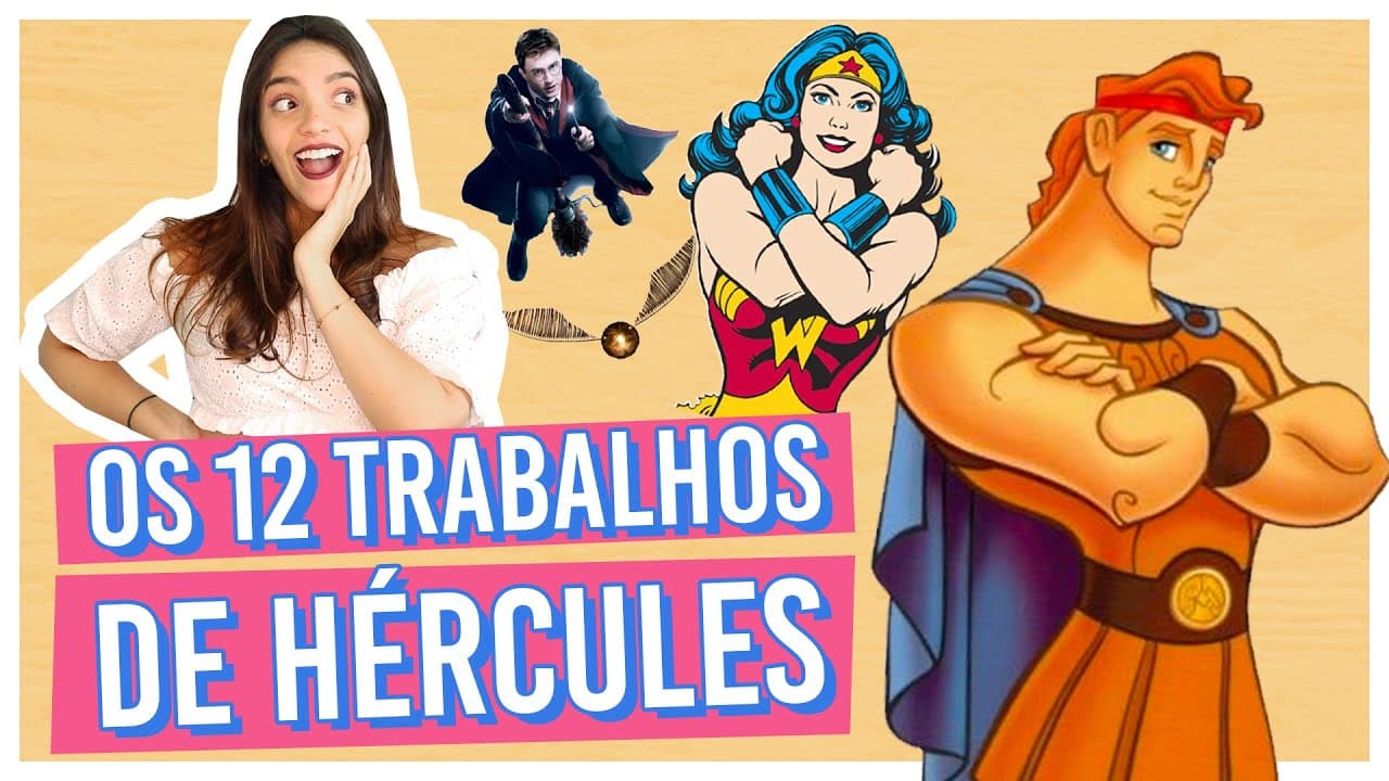 Thumbnail: MITOLOGIA GREGA: HÉRCULES! Comparando a História com o filme da Disney e muito mais! (Débora Aladim)