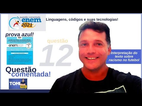 Thumbnail da aula: #Enem2021 - #questão12 comentada: entendimento textual