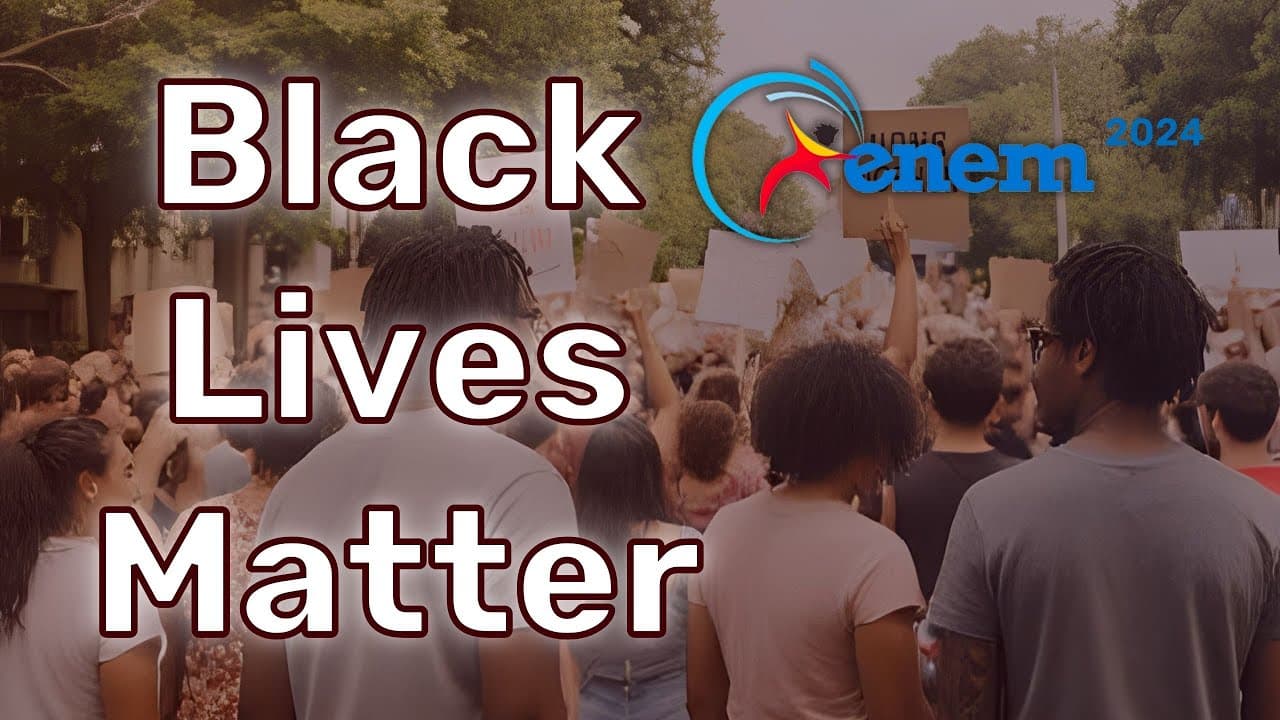 Thumbnail: ✊🏾ENEM 2024: Black Lives Matter - A pegadinha que muita gente errou!