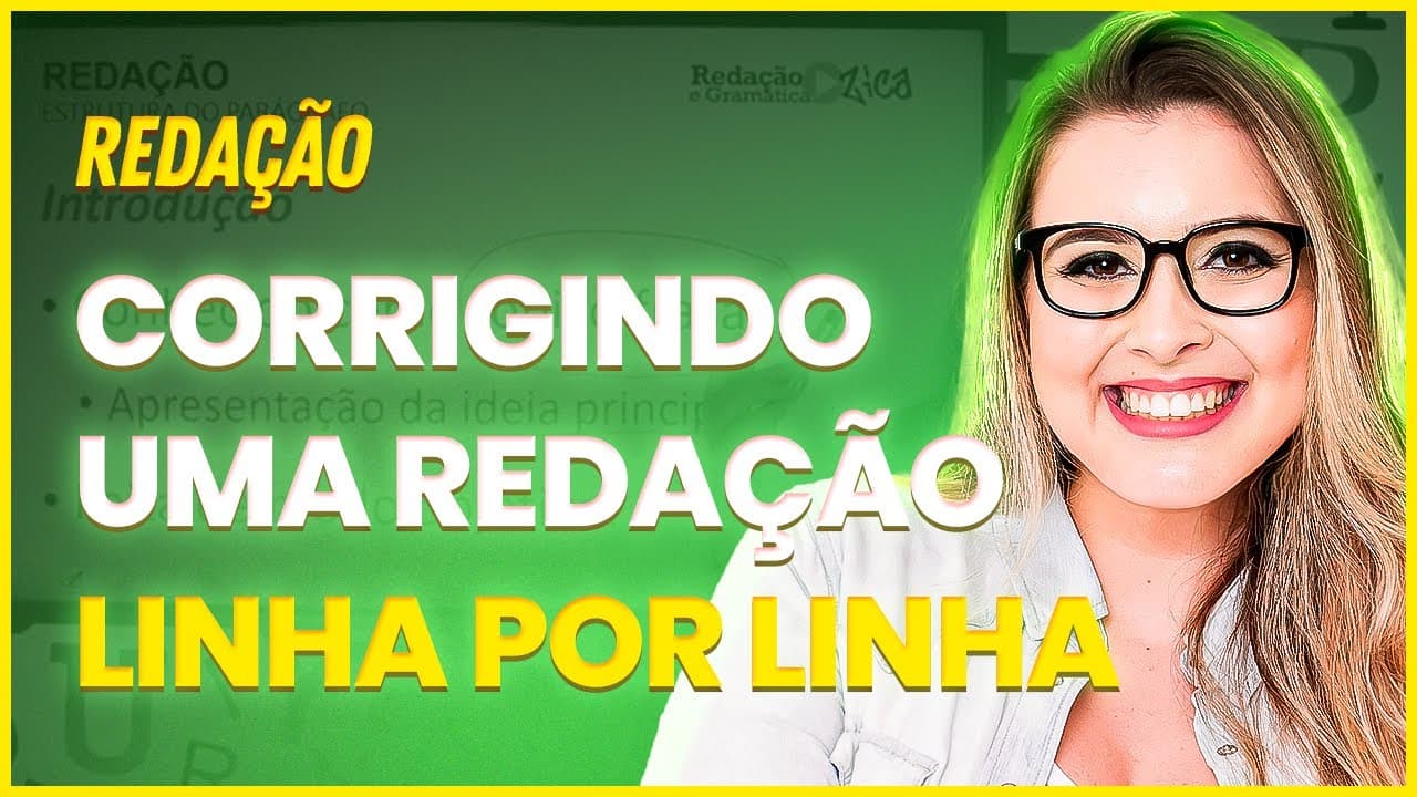 Thumbnail: CORREÇÃO DE REDAÇÃO (CONCURSOS E ENEM) - Profa. Pamba