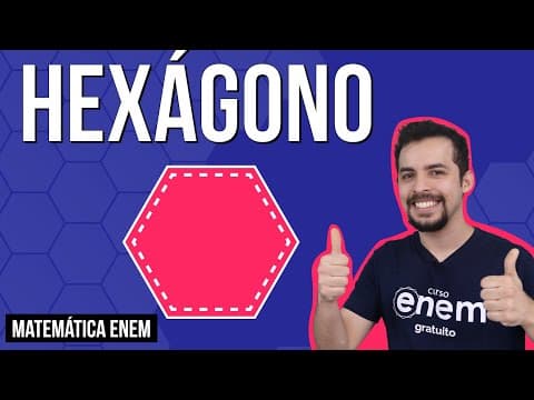 Thumbnail da aula: HEXÁGONO: geometria plana | RESUMO DE MATEMÁTICA PARA O ENEM