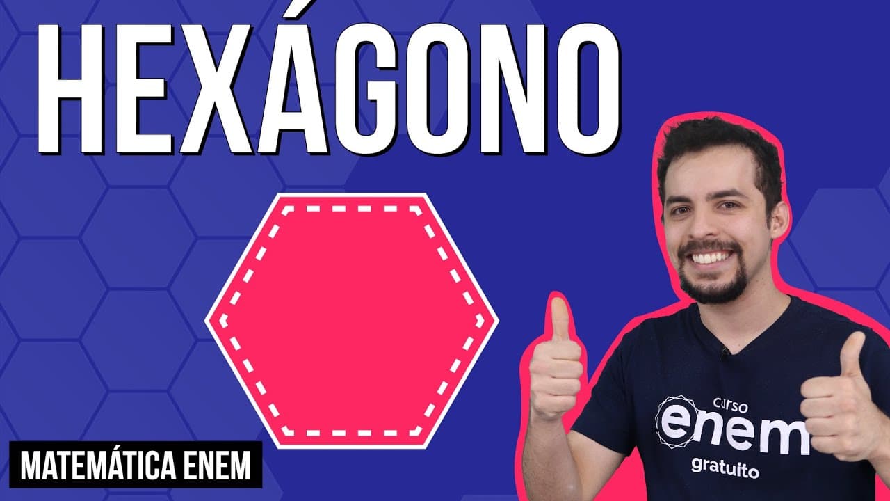 Thumbnail: HEXÁGONO: geometria plana | RESUMO DE MATEMÁTICA PARA O ENEM