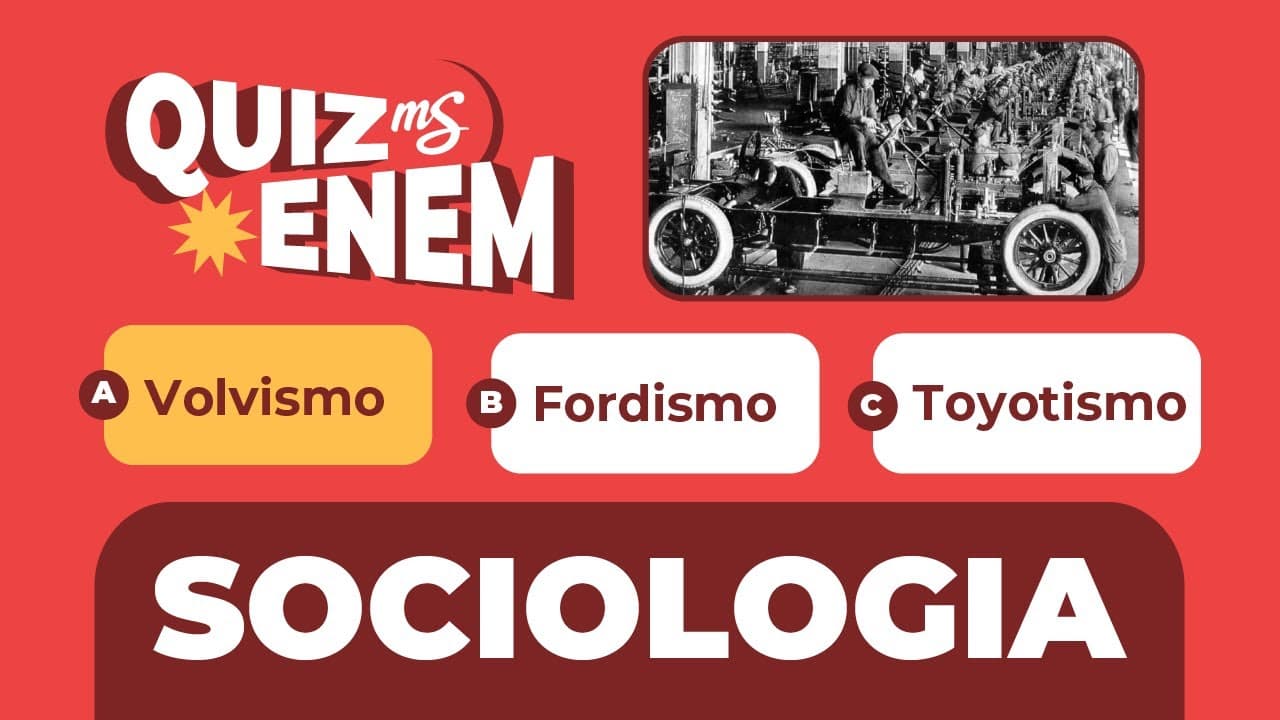 Thumbnail: Treinando Questões | Sociologia | QUIZ ENEM | Me Salva! ENEM