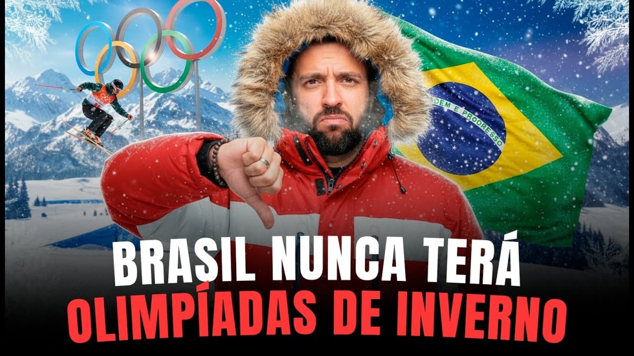 Thumbnail: Por que o BRASIL nunca terá Olimpíadas de Inverno?
