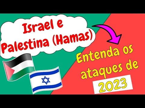 Thumbnail da aula: Israel e Palestina (H4M4S) - Entenda as Motivações do conflito em 2023 (Ilustrado)