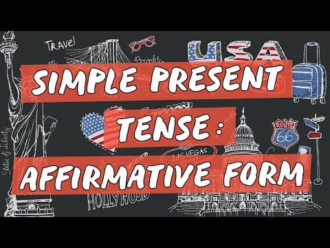 Thumbnail da aula: Simple Present Tense: Affirmative Form - Brasil Escola