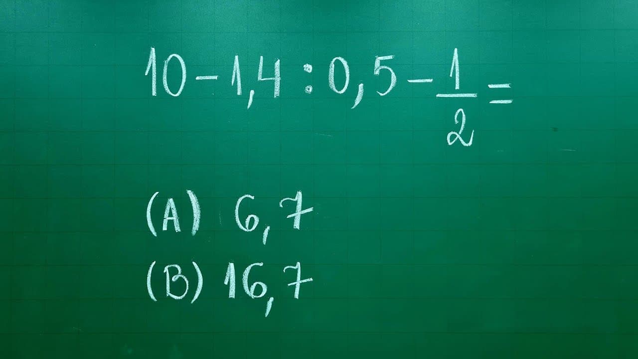 Thumbnail: QUAL É A RESPOSTA? EXPRESSÃO NUMÉRICA COM DECIMAIS E FRAÇÃO - Professora Angela Matemática