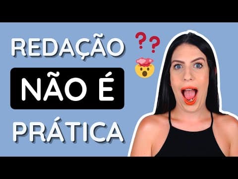 Thumbnail da aula: Redação não é prática: maquia e fala | Enem
