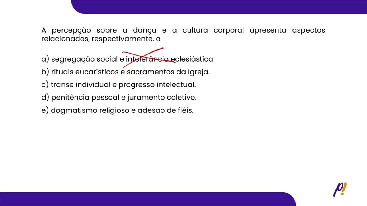 Thumbnail: ENEM 2025 | A percepção sobre a dança e a cultura corporal apresenta aspectos relacionados...