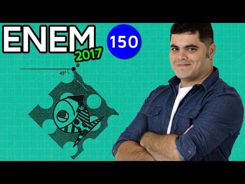 Thumbnail da aula: 🔥 ENEM 2017 Matemática #15 👉 Ângulo de Giro do Quadro do Peixe