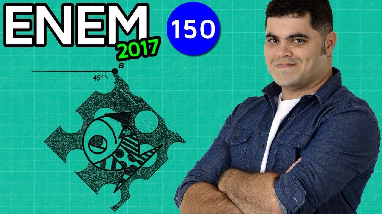 Thumbnail: 🔥 ENEM 2017 Matemática #15 👉 Ângulo de Giro do Quadro do Peixe