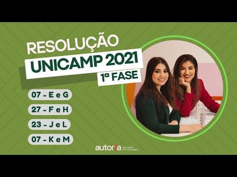Thumbnail da aula: Resolução UNICAMP 2021 (1ª fase) - Autoria Linguagem - Questão 07 | Linguagens, prova E e G