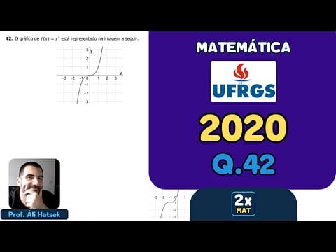 Thumbnail da aula: Resolução Matemática UFRGS 2020 - Questão 42 | Matemática em Dobro