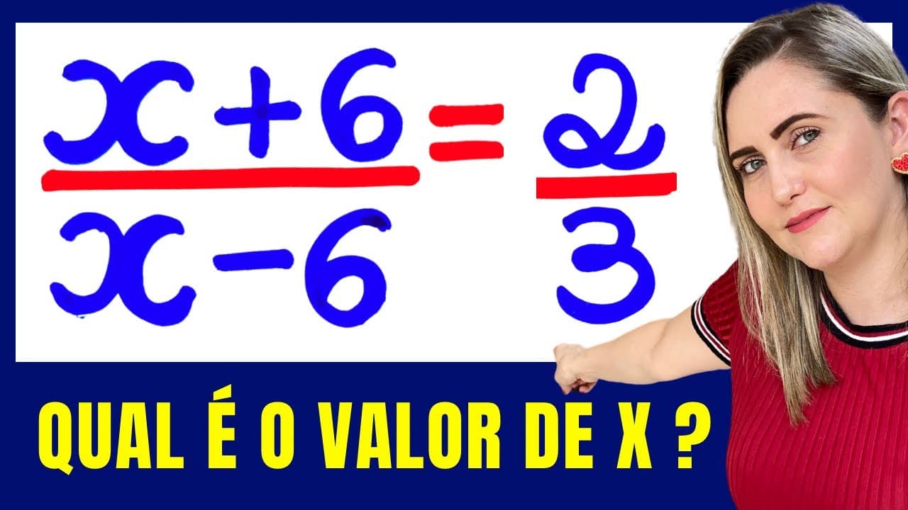 Thumbnail: 😱 DICA INCRÍVEL PARA ENCONTRAR O X!!! PROPRIEDADE DA PROPORÇÃO!!