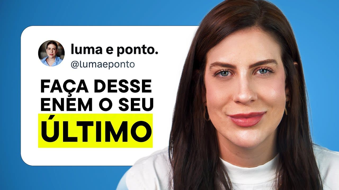 Thumbnail: Faça desse ENEM o seu ÚLTIMO [REDAÇÃO]