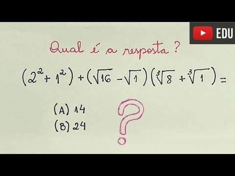 Thumbnail da aula: 🔴 Qual é a resposta correta? Expressão Numérica  - Professora Angela Matemática