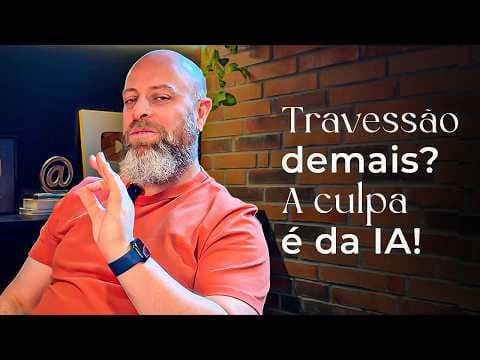 Thumbnail da aula: TRAVESSÃO demais? Entenda o impacto da IA na pontuação [Professor Noslen]
