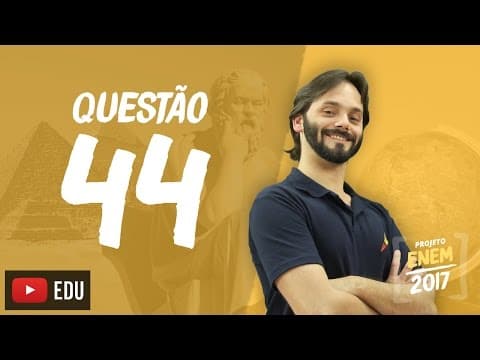 Thumbnail da aula: Enem 2016 - Ciências Humanas | Questão 44 (Caderno Branco)