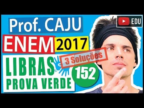 Thumbnail da aula: [ENEM Libras 2017] 152 📗 REGRA DE TRÊS INVERSA O cartão Micro SD é um tipo de mídia utilizada