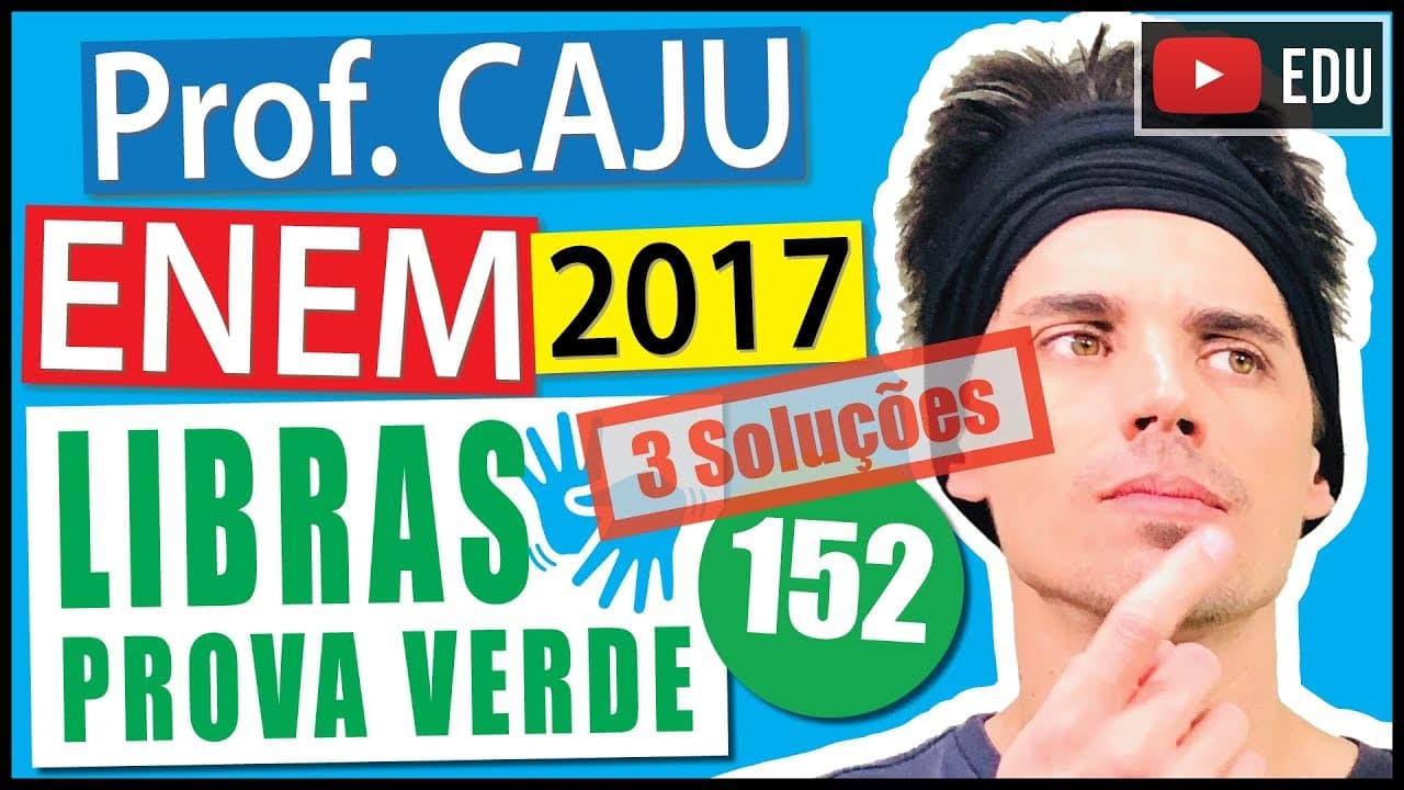 Thumbnail: [ENEM Libras 2017] 152 📗 REGRA DE TRÊS INVERSA O cartão Micro SD é um tipo de mídia utilizada