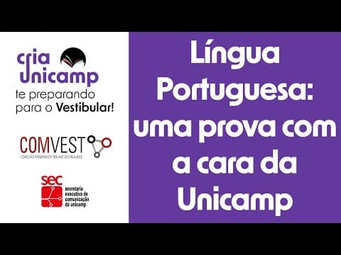Thumbnail da aula: Aula sobre a prova de Língua Portuguesa da Unicamp