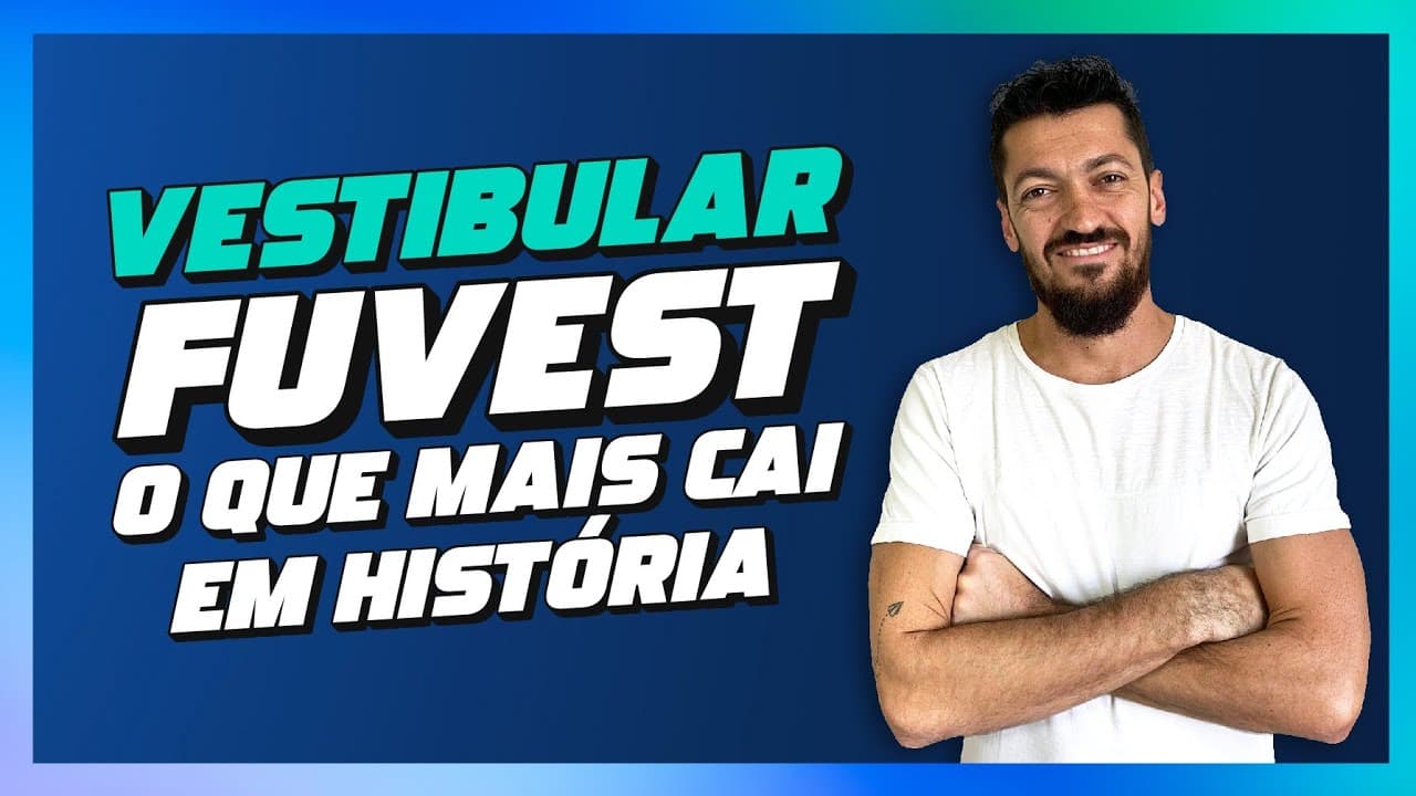 Thumbnail: O QUE MAIS CAI DE HISTÓRIA NA FUVEST