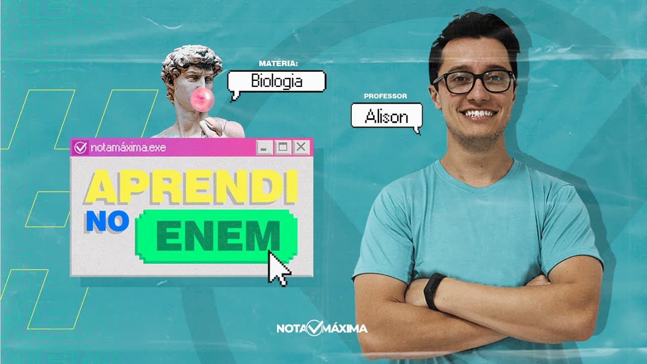 Thumbnail: A questão mais difícil de Biologia do ENEM 2020 - Aprendi no ENEM | Prof. Alison