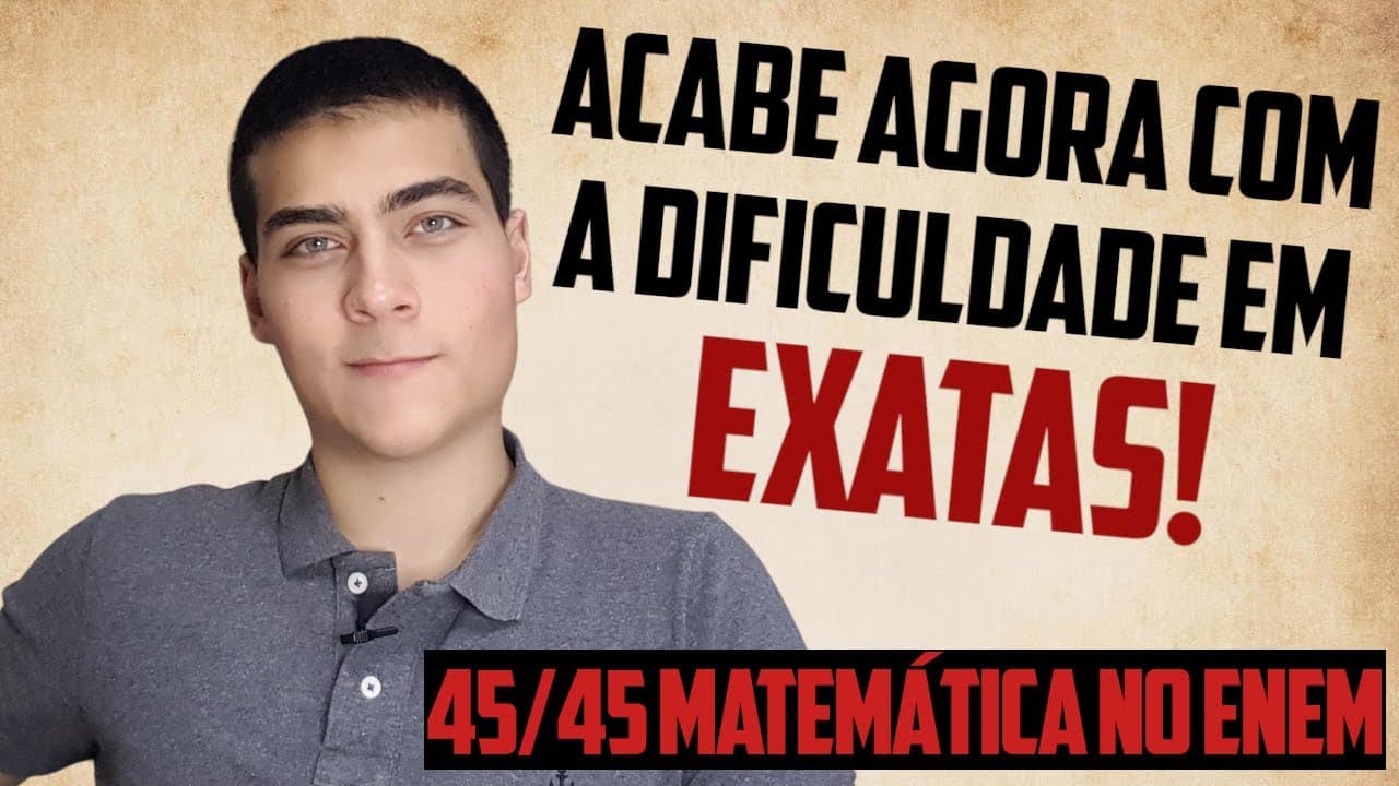 Thumbnail: COMO ESTUDAR E APRENDER EXATAS PARA O ENEM - Matemática, Física e Química!