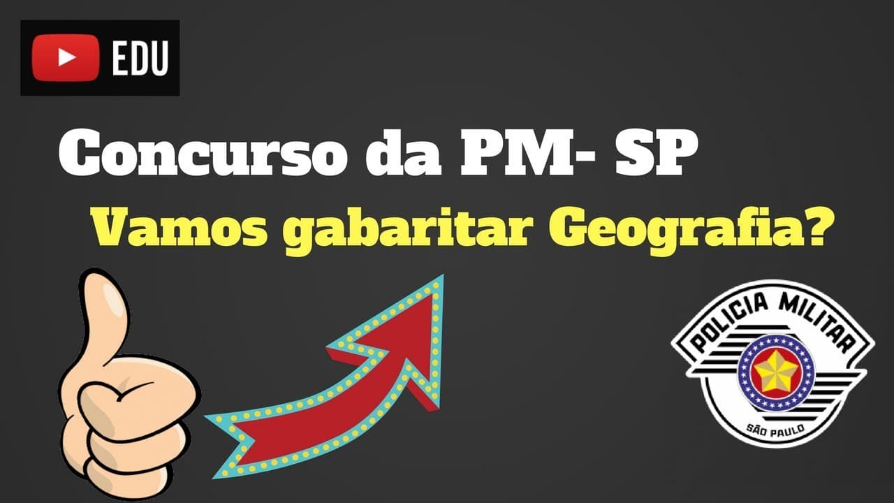 Thumbnail: |Concurso da PM-SP Soldado 2023 |Geografia| Globalização|