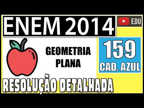 Thumbnail da aula: [ENEM 2014] 159 📘 GEOMETRIA Uma pessoa possui um espaço retangular de lados 11,5 m e 14 m no