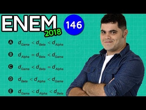 Thumbnail da aula: 🔥 ENEM 2018 Matemática 146 👉🏻 Distância Percorrida com Dica Matadora