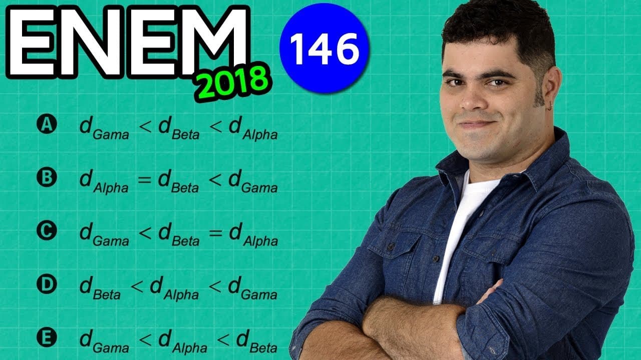 Thumbnail: 🔥 ENEM 2018 Matemática 146 👉🏻 Distância Percorrida com Dica Matadora