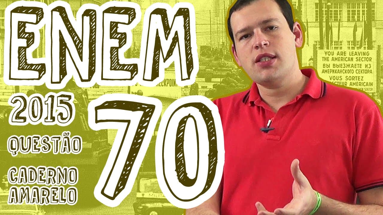 Thumbnail: ENEM 2015 - Questão 70 (Caderno Amarelo)