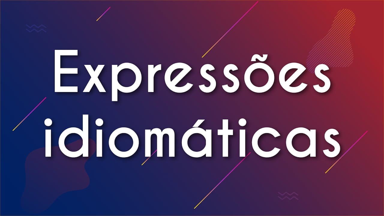 Thumbnail: Expressões idiomáticas - Brasil Escola