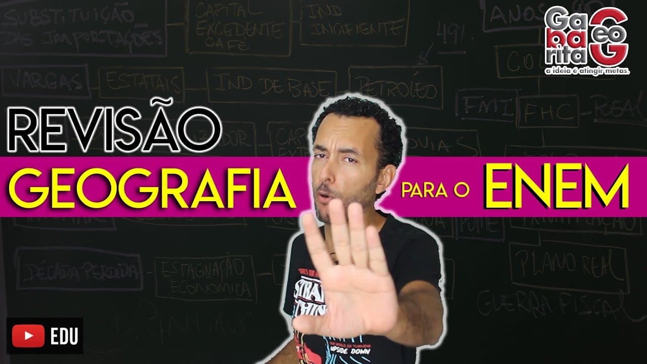 Thumbnail: PODE CAIR NO ENEM 2020 | GEOGRAFIA |