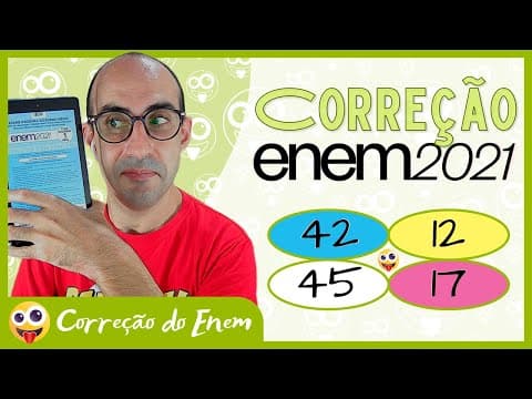 Thumbnail da aula: [CORREÇÃO DO ENEM] Questão 42 - Enem 2021 - Prova azul ▷ Garota com bola: corpo feminino