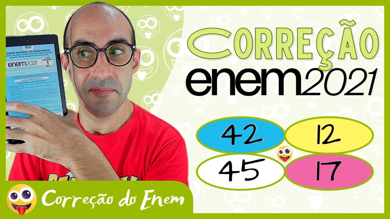 Thumbnail: [CORREÇÃO DO ENEM] Questão 42 - Enem 2021 - Prova azul ▷ Garota com bola: corpo feminino