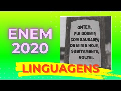 Thumbnail da aula: ENEM 2020 - Considerando-se a função que os cartazes colados em postes