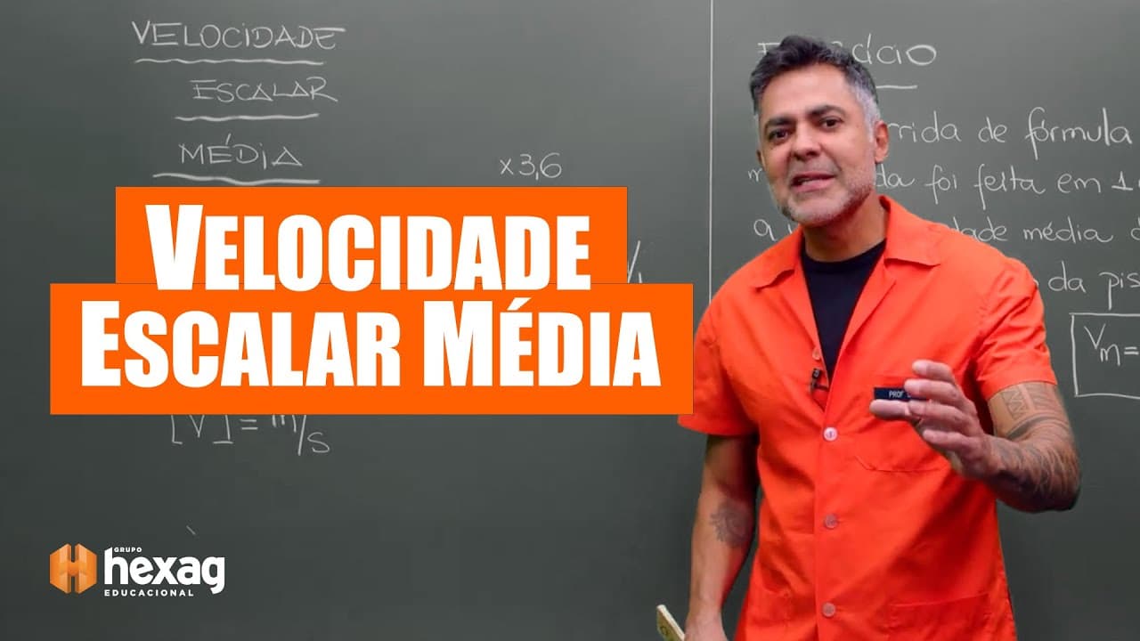 Thumbnail: VELOCIDADE ESCALAR MÉDIA | Aprenda Física sem Complicação