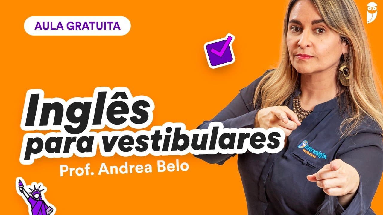 Thumbnail: Maratona de questões de Inglês para FUVEST - Prof. Andrea Belo
