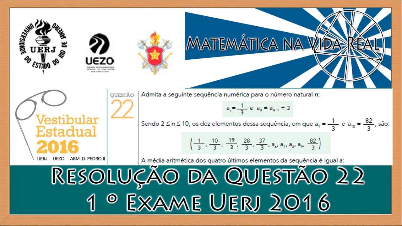 Thumbnail: Resolução Questão 22 - 1º Exame de Qualificação Uerj 2016