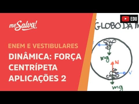 Thumbnail da aula: Força Centrípeta: Exemplo 2 - Globo da Morte | ENEM e Vestibulares | Me Salva!